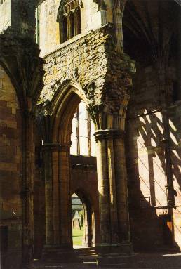 Detail in der Melrose Abbey