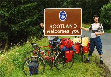 Grenzschild (Schottland)